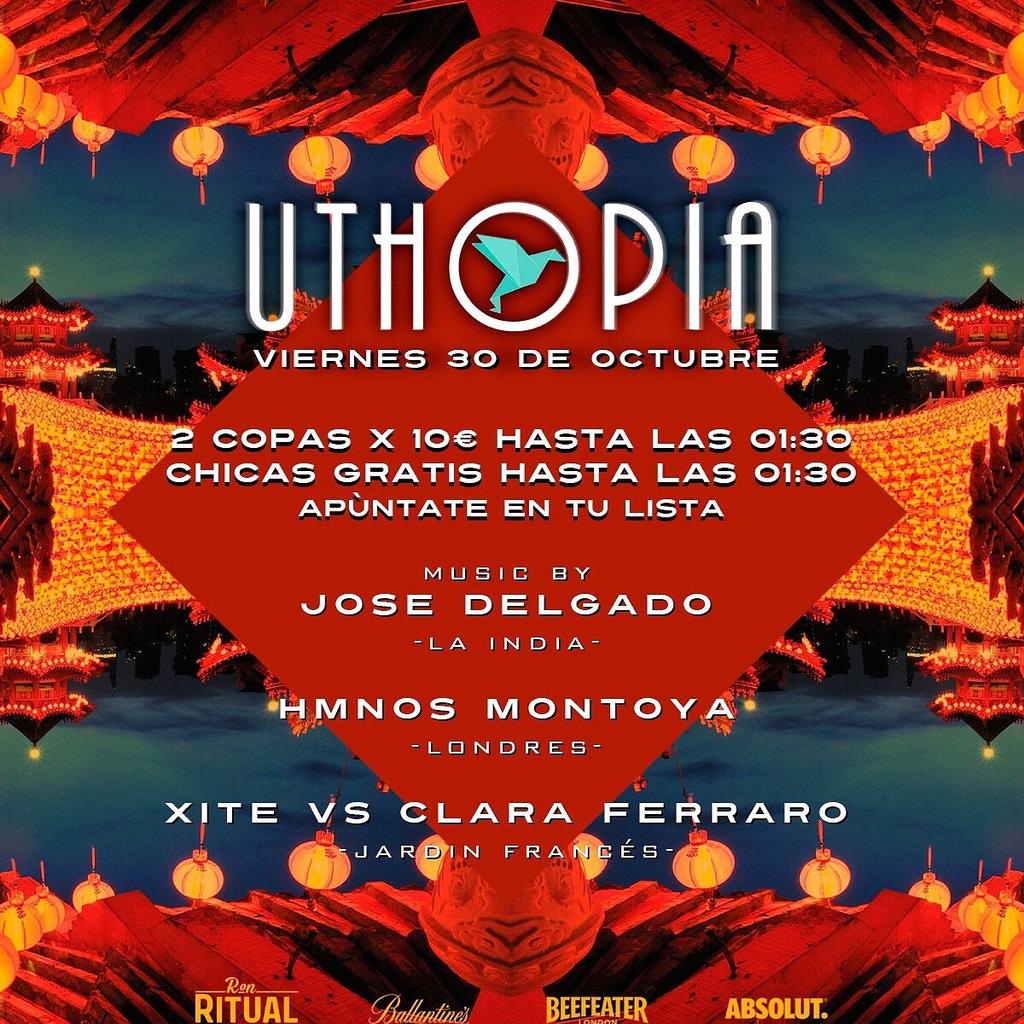 NoelKudeta's tweet photo. Viernes y Sábado son de Uthopia !!

Apuntate en lista de invitados o entradas anticipadas 

+info 619814219 https://t.co/pz1tTlxXzD
