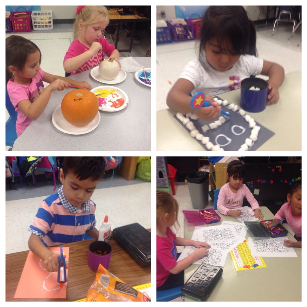 Preklmcfarland's tweet photo. We are having fun in our spooky stations. @GodleyISD  @GodleyElem https://t.co/uVv0DzkGFn