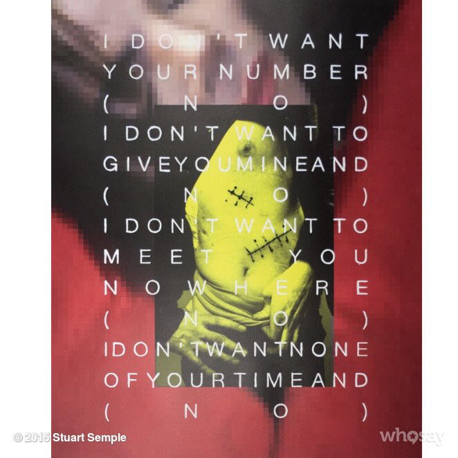 stuartsemple's tweet photo. S.C.U.M (Valerie) from my show @castanierGallery 
No, I don't want your number (no)
I don't want to give you mine... https://t.co/Bht9ArogQC