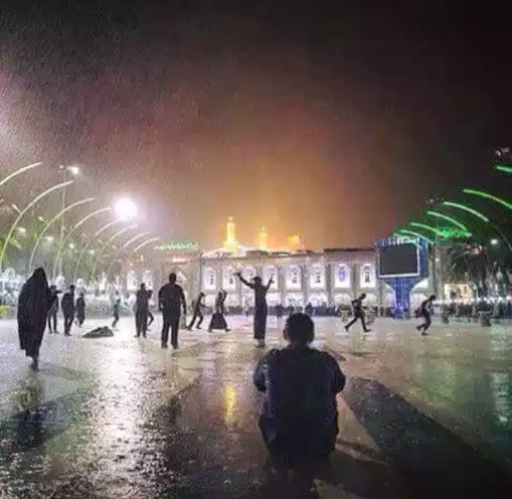 يا دنيا كافي وعيب بسج تمطرين 
جا ما مطرتي بيوم عطشان الحسين