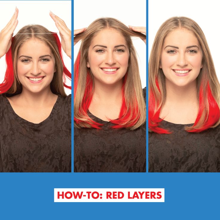 Get instant #red layers – simply put the band over your hair, pull your hair over the band and style! #secretcolor