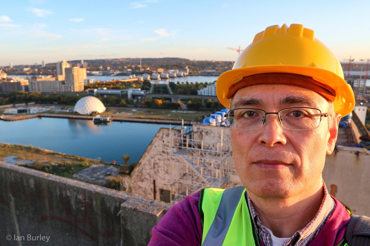 ian_burley's tweet image. OK - overlooked this one :D From the top of the Millennium Mills with Thames Barrier #CanonMillsMeet @CanonUKandIE