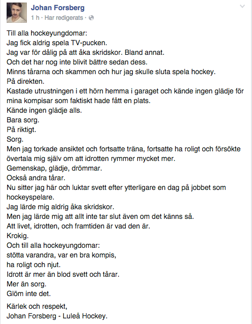 UffeBodin's tweet photo. Bra där, @JohanForsberg! https://t.co/tusGOKRm00
