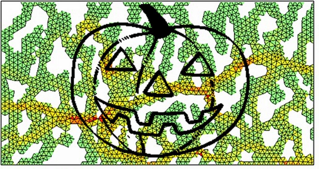 cosmi_francesca's tweet photo. #stress in a #trabecular #slice of #pumpkin ????? #simulationFriday #halloween2015 #simulationtrick https://t.co/ZoEpeeQTNa