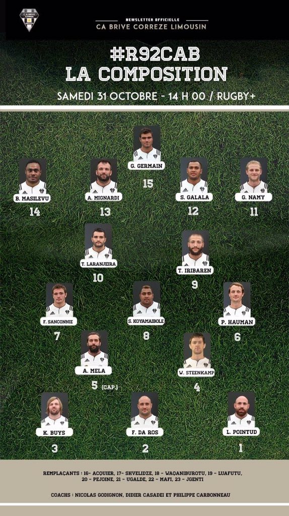 Gaillardsoff's tweet photo. Compo pour #RMCAB @IribarenTeddy @RuhanHauman @wilhelmst5 @PointudLucas @UgaldeMatthieu @AlfieMafi @kevinbuys ⚪️⚫️⚪️ https://t.co/Lwal5mOsps