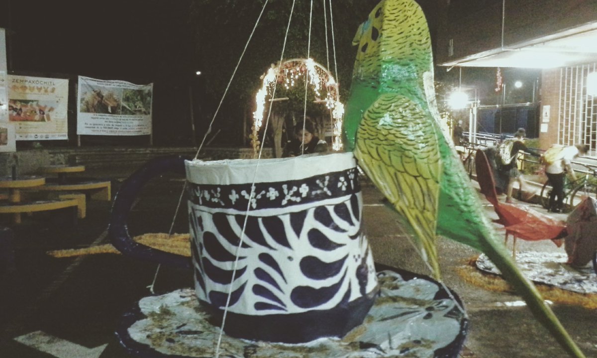 EduccFad's tweet photo. #Zempaxochitl2015 Sección: Aves #ComunidadFAD #DiaDeMuertos en la @FAD_UNAM @UNAMFAD #ofrendaunam https://t.co/fiemCpxTU2