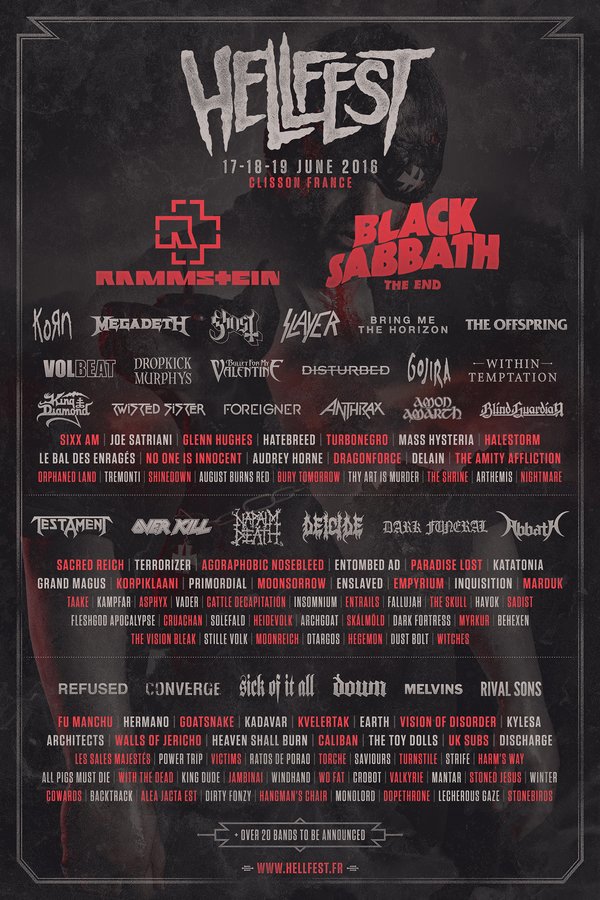 El <a href="/hellfestopenair/">Hellfest Open Air Festival</a> agota los abonos ! 3 horas han durado 😳 (y no, no están Tool... pero son los únicos que faltan)