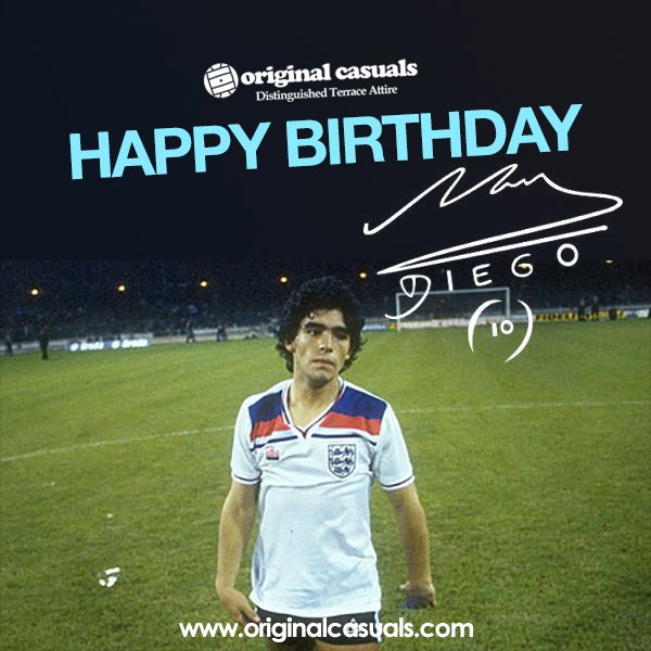 Happy Birthday Diego Maradona 55 today, love him or hate him, he was a great footballer!! 