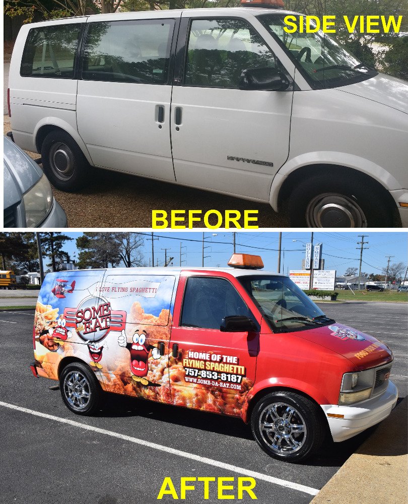 Upwardsigns's tweet photo. Before and after photos of VAN WRAP https://t.co/T7e0PEiiZ7