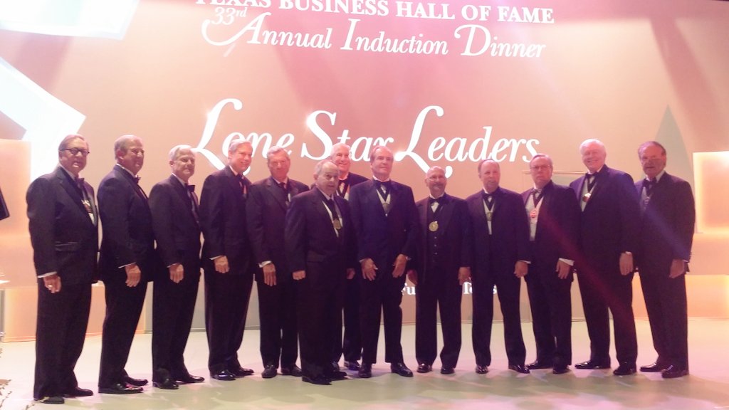 evanmelrose2's tweet photo. Congrats to our new inductees. I had the honor of handing out 28 scholarships this year. #texasbusinesshalloffame https://t.co/xCFLhTHPfd