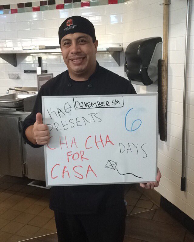 Wanna know how to make a terrific omelet? Rueben won't be teaching you but there will be dancing! ChaChaforCASA 11/5