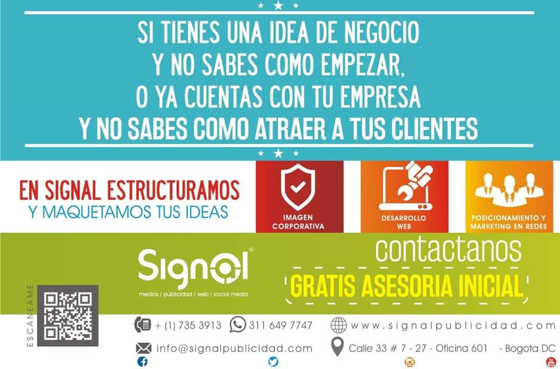 SignalPublicida's tweet photo. ¡Gratis asesoría inicial!
Si Tienes una idea de negocio y no sabes como empezar, en Signal te ayudamos. https://t.co/Psy7E0PUkD