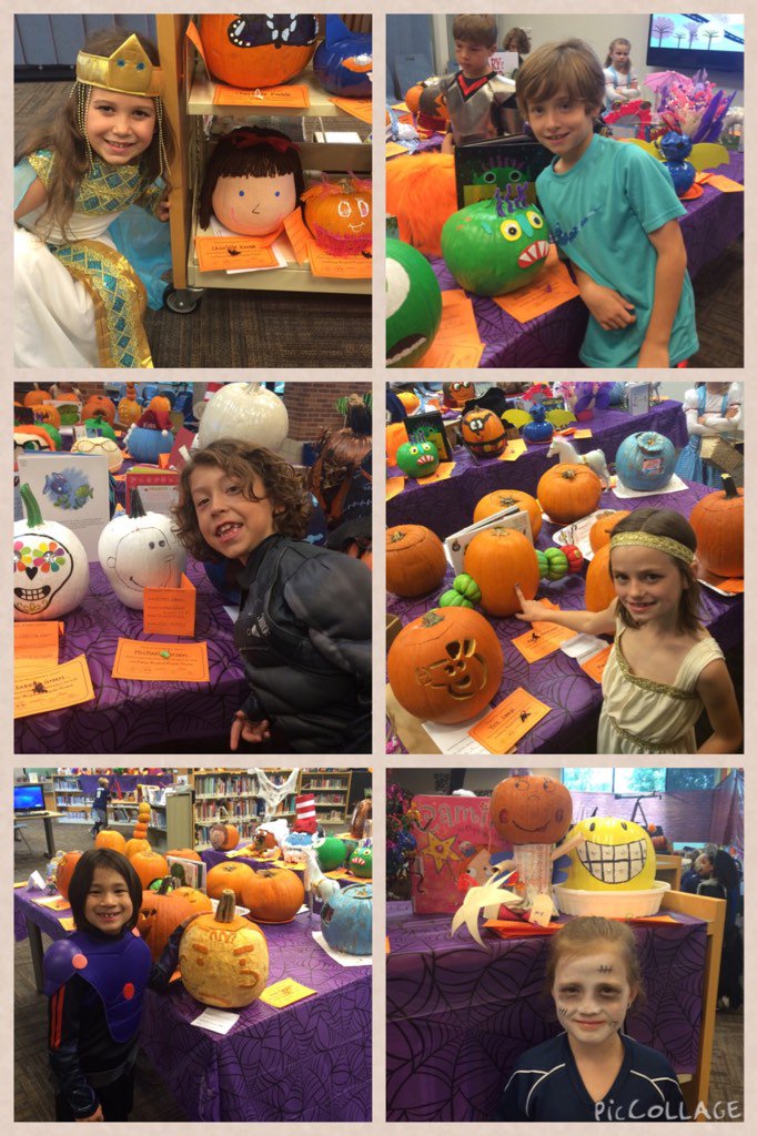 KBush_gses's tweet photo. 2B friends celebrate Halloween with some literary pumpkin decorating! @gsesdallas https://t.co/w9tJtcQ1wM