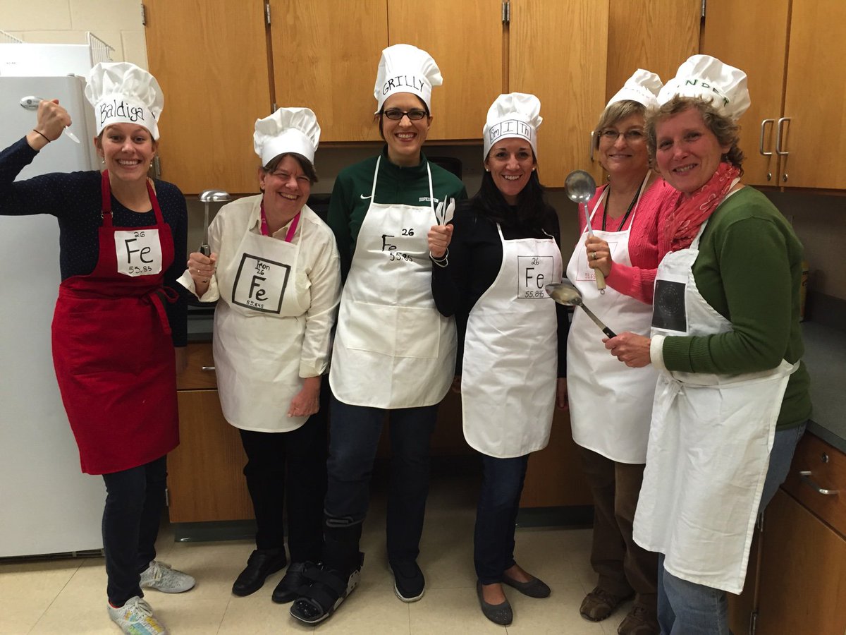 Chem team were the Fe chefs today. Mystery ingredient? Fierceness.