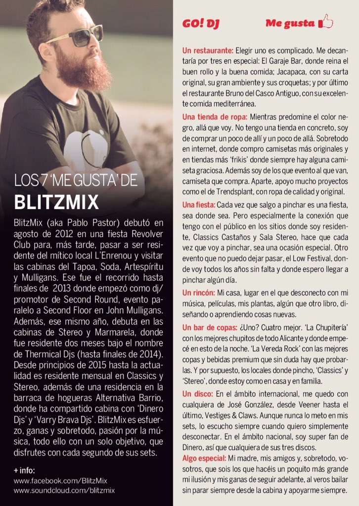 Recordando la página que me dedicaron este mes de octubre <a href="/laguiago/">laguiago</a> alicante. ❤️❤️ #dj #GuiaGoAlicante