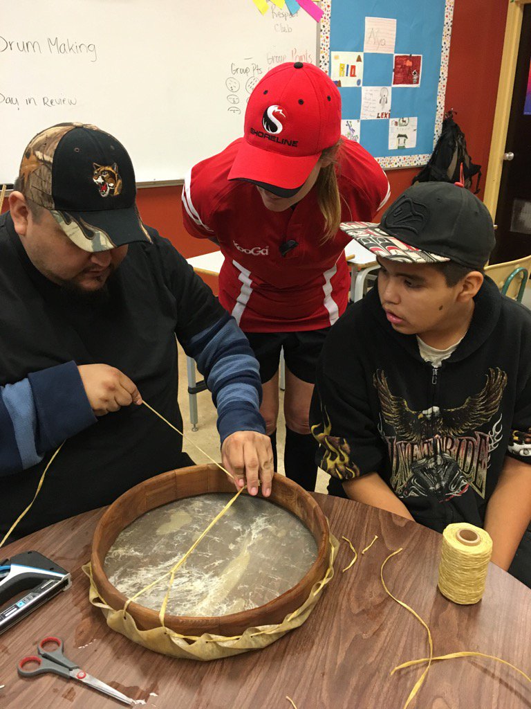 Drum making at Shoreline!
We are grateful.