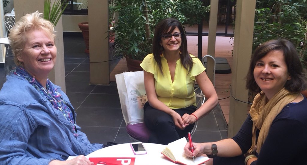 PES_Women's tweet photo. .@MarjaBijl @lesiaradelicki Impressed by field work @KAFA_Lebanon @AbaadMENA @CFUWI on #VAW #prog4refugees #Beirut https://t.co/CpaAgE6iCA