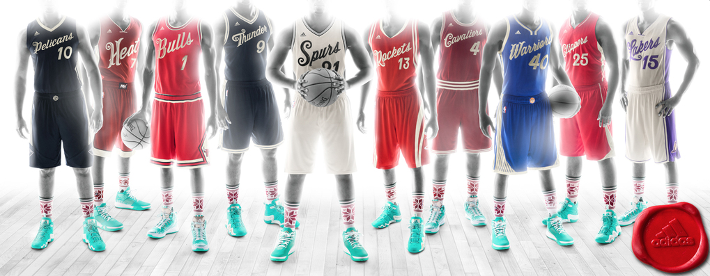 espn's tweet photo. Those NBA Christmas uniforms ... https://t.co/WRVlp8DRiC