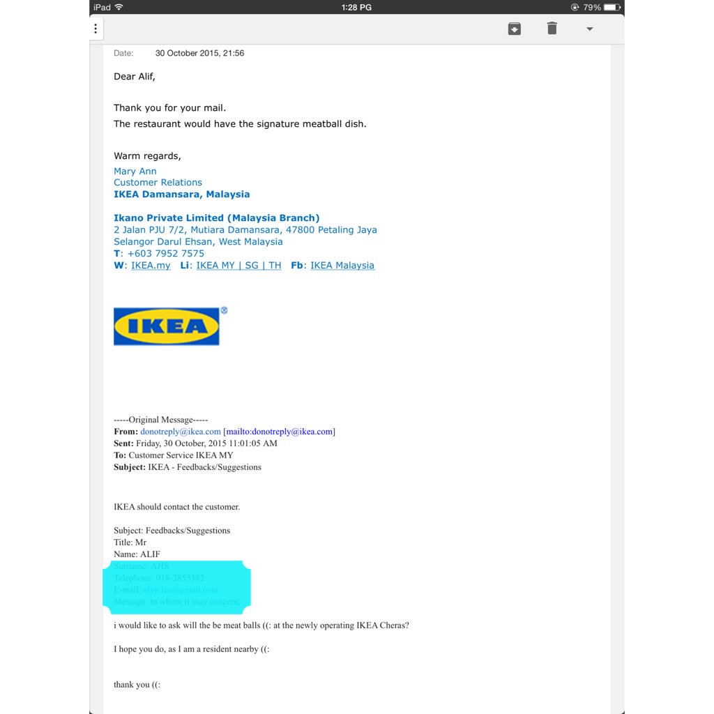Alyp On Twitter Yes Ikea Cheras Will Be Having Their Signature Meat Balls Too Ikeacheras Https T Co Wvao9neuiy Twitter
