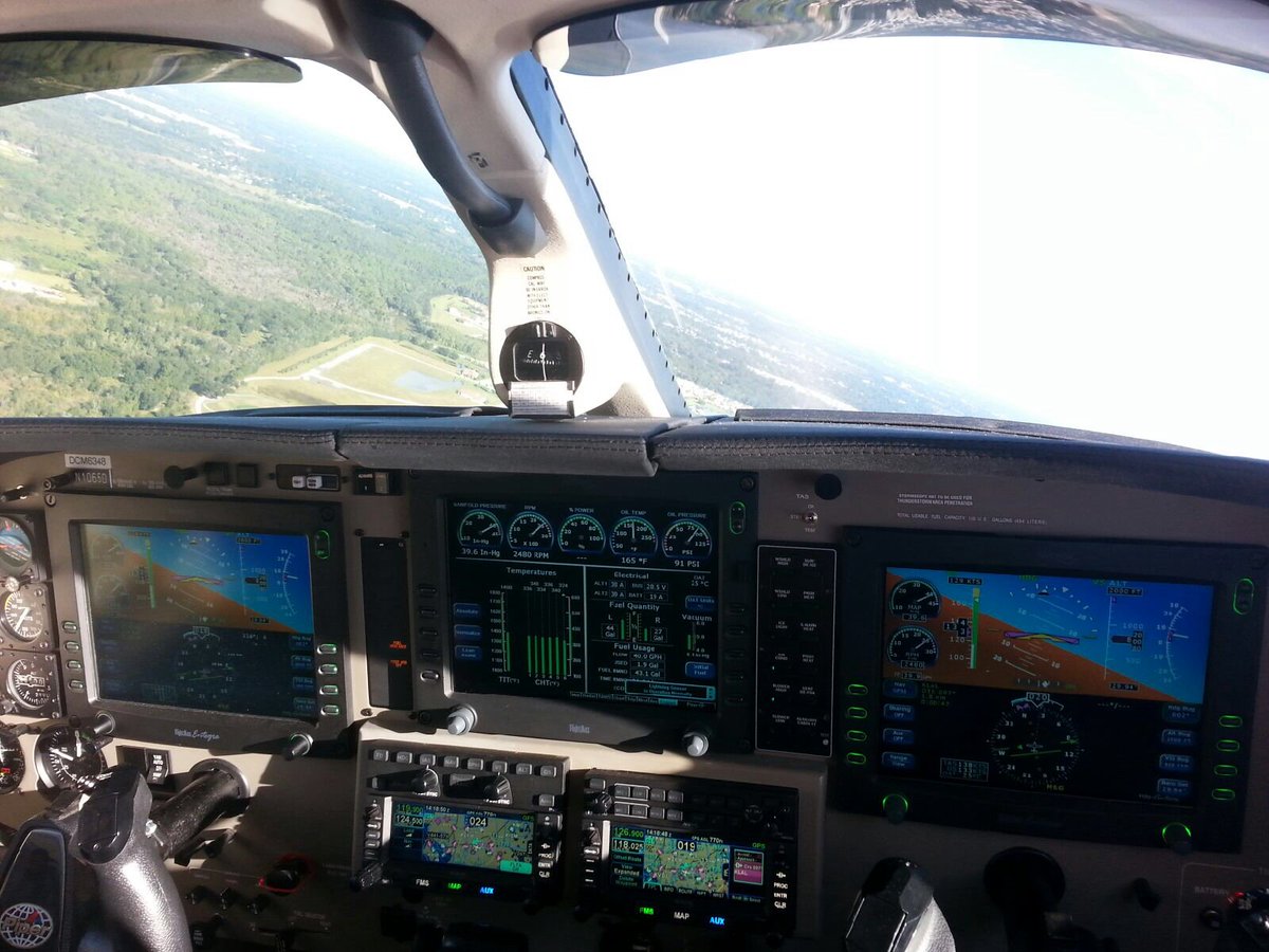 avidyne1's tweet photo. Another happy customer @GCAvionics, happily flying their dual #IFD440, #DFC90, #AMX240 and #AXP340 @piperaircraft https://t.co/gIbkMElJha