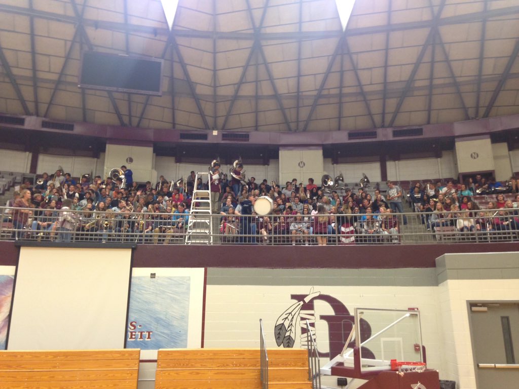 DBCouncil's tweet photo. The band is ready to show some school spirit at the pep rally!! KILL THE HILL!!! LET'S GOOO!! https://t.co/XM0wXXLM4j