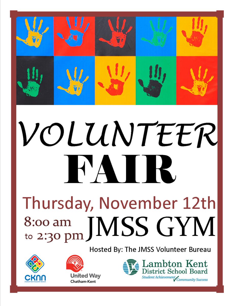 <a href="/JMSS_Volunteer/">JMSS Volunteering</a> is hosting a volunteer fair on Nov 12!