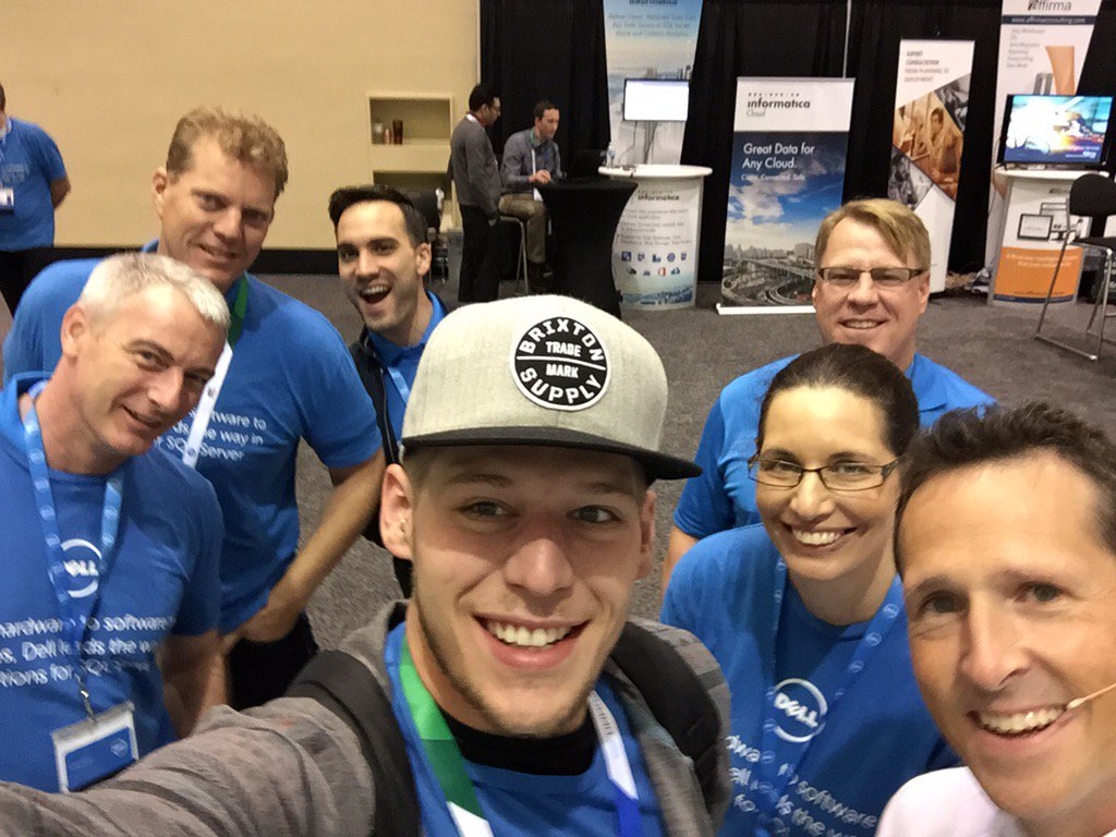 Heavy_Official's tweet image. @Heavy_Official: Me and the #dellsql squad!! @SQLDBApros @DellBigData
