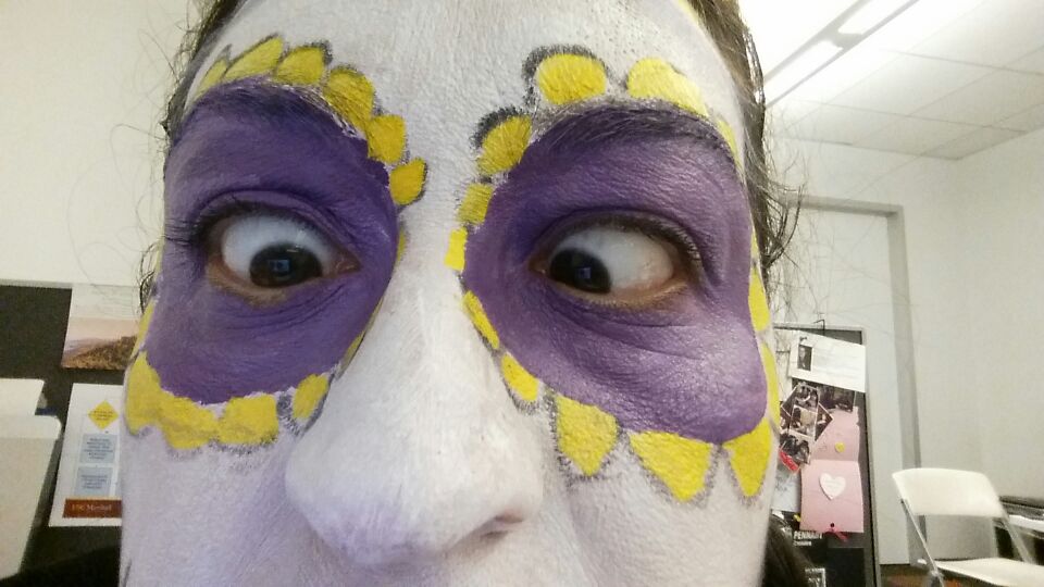 sagastaki's tweet photo. @kevinandbean @kroqchip #twoeyeballs #diadelosmuertos https://t.co/wJCPdaZo7R