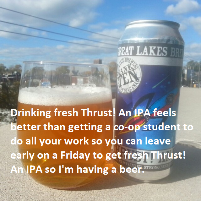 SoImHavingABeer's tweet photo. @GreatLakesBeer #Thrust #IPA #Beer #SoImHavingABeer https://t.co/6YsanshhrA