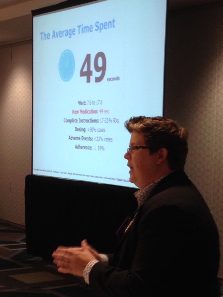 On average 49 seconds of a Doctor appt. is spent of discussing new medication <a href="/emilycfreeman/">E Freeman</a> #ePatCon