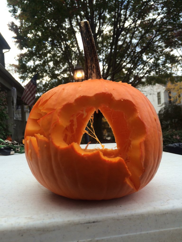 How weather watchers carve pumpkins 🎃🌩