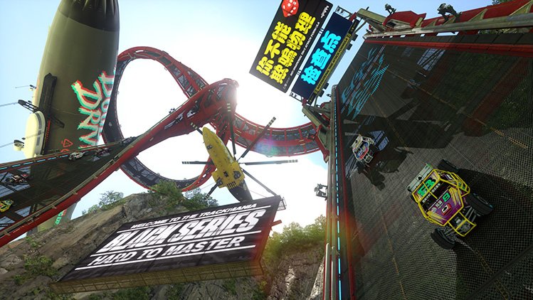 Ubisoft's tweet photo. Trackmania Turbo will be fully compatible with Oculus Rift and PlayStation VR devices >> https://t.co/J8MFNqxvua || https://t.co/e8kW46OD85