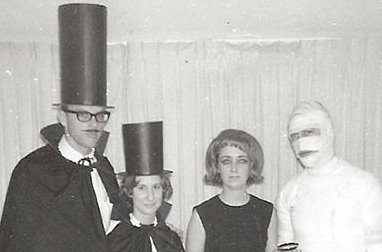 UFdcp's tweet photo. Need some costume ideas for tomorrow? #FlashbackFriday to Halloween @UF with DCP alumni circa 1965. #UFDCP90 https://t.co/3XrcZwAONl