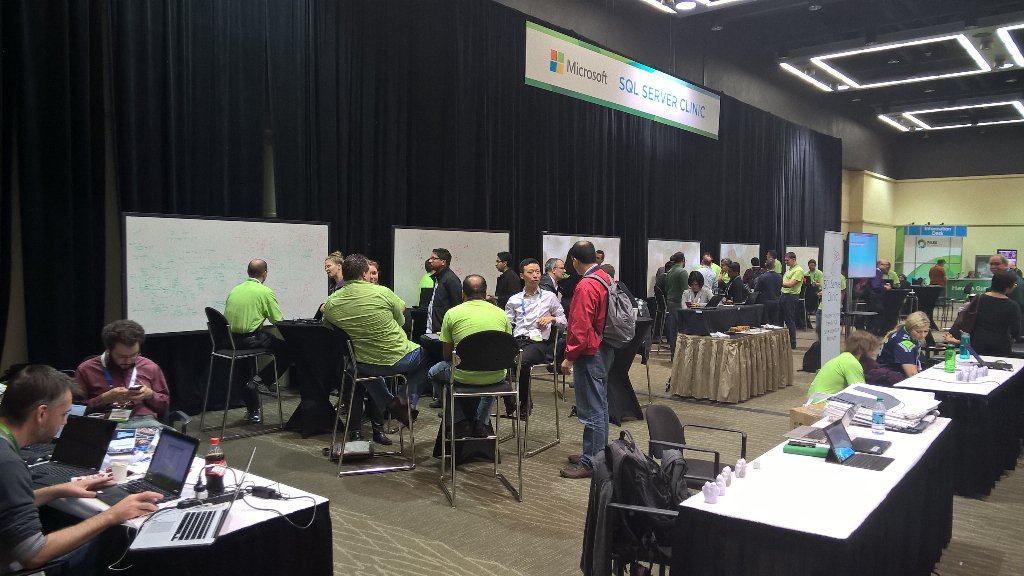 MSteineke's tweet image. #sqlclinic #sqlpass Come get your SQL issues cured at the clinic, closes 2pm today.