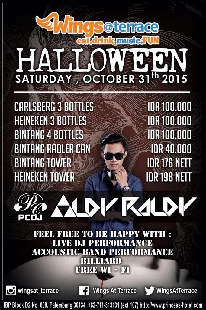 WingsAtTerrace's tweet photo. Saturday night halloween party at @WingsAtTerrace  #EatDrinkMusicFUN https://t.co/1fSdAO2q6i