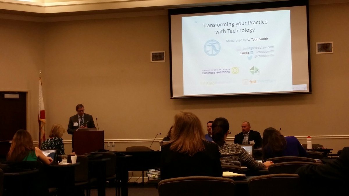 OCBA_FL's tweet photo. C Todd Smith is starting the first technology panel #TYLP2015 https://t.co/q4R9JFdrBs