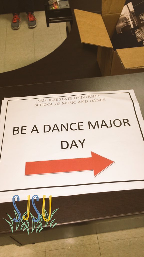 noelleydances's tweet photo. Happy Friday💃🏻 It's a good day to be a dance major. Welcoming these new faces to our home! #SJSUDance https://t.co/QoVAnPAX9a
