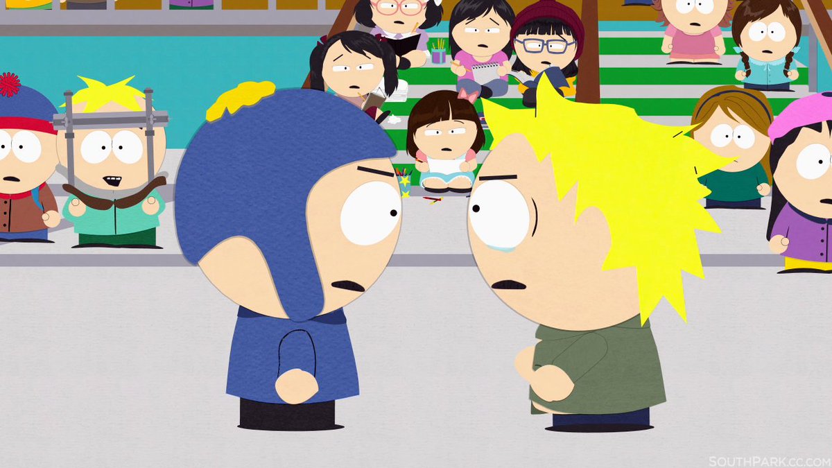 SouthPark's tweet photo. TWEEK:  Well guess what, Craig?!  Love doesn't follow a plan!

BUTTERS:  YEAH! https://t.co/mLFBYYzwX1