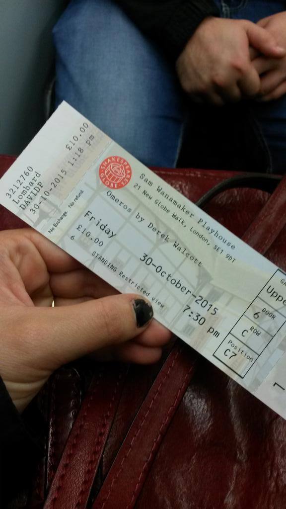 Jacobean theatre with candle lit stage. Me standing. Excited.