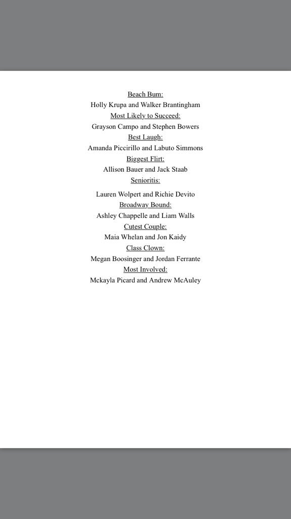 JBH2017yearbook's tweet photo. Congratulations to all the superlative winners! https://t.co/RD90dRUet4