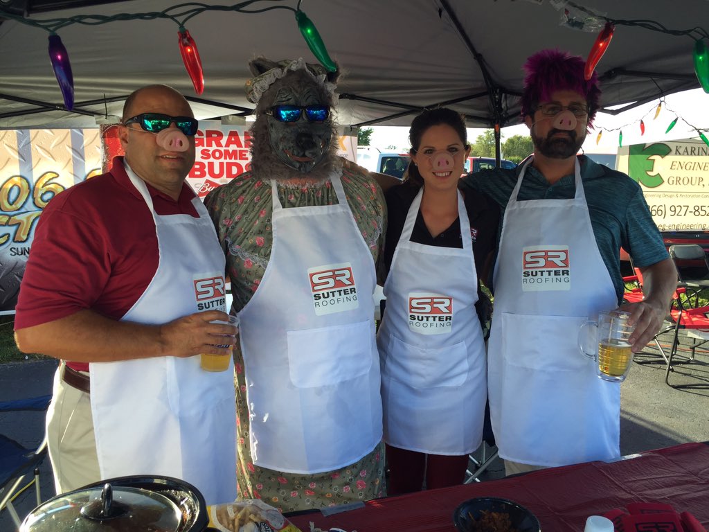 Sutter_Roofing's tweet photo. You can Huff and Puff but you cannot Blow our Roof Down! #SutterRoofing #chilicookoff #GCBX https://t.co/ajFacw4EH3