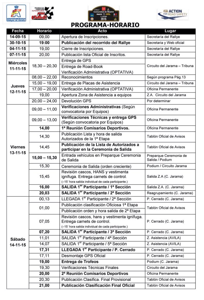 VI Rallye Comunidad de Madrid - RACE [13-14 Noviembre] CSlgHQPWcAMVBPF