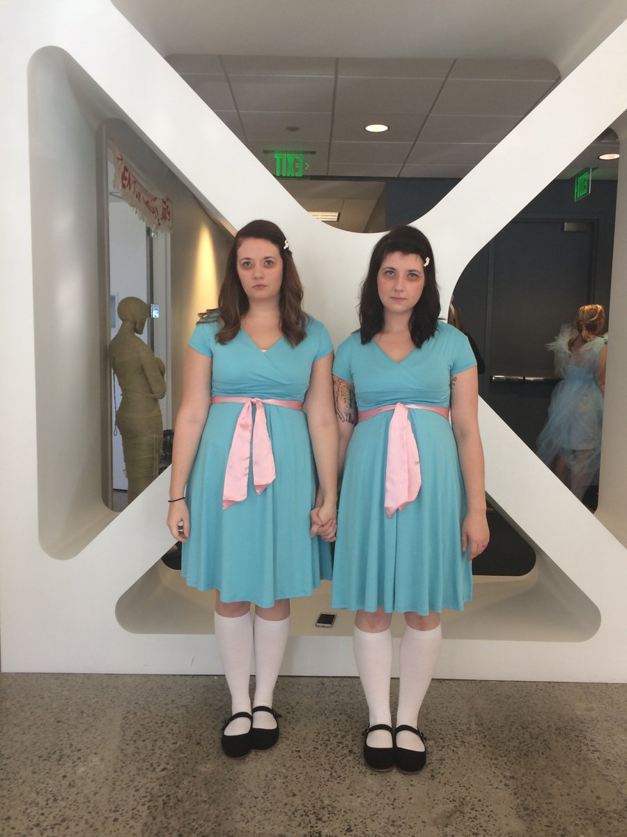Come play with us, <a href="/Daxko/">Daxko</a>. #DaxkoHalloween <a href="/Shining_twins/">Shining Grady twins</a> #TheShining @jannabradt