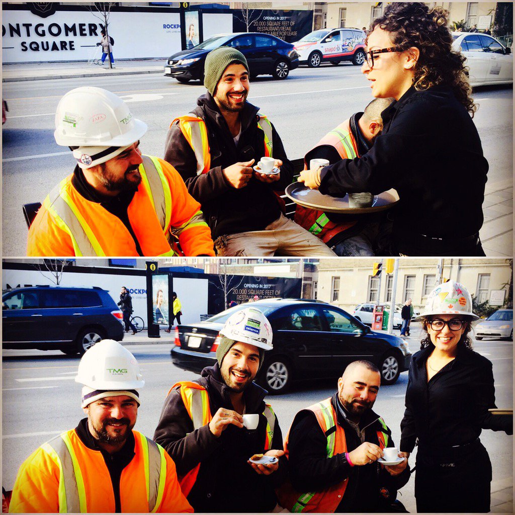 GRAZIE_circa90's tweet photo. Everyone loves our coffee ☕️
#GrazieLife #FallPatio #CityOfToronto https://t.co/ZWSdsRIq6d