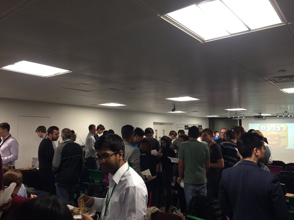 syeefk's tweet photo. checking out #sbchack during their opening game of bingo! Definitely grab me if you need any help! @CapitalOneGeek https://t.co/L9eqL9URac