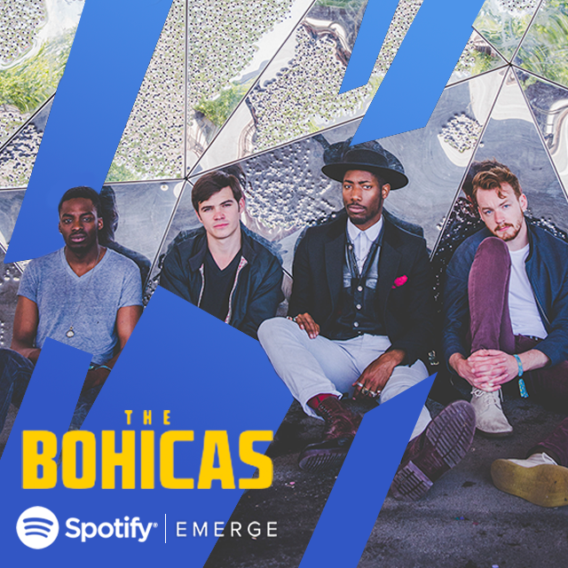 Dominorecordco's tweet photo. Bohicas Fans! Follow/Stream/Share .@TheBohicas on @Spotify to help them win #SpotifyEmerge > https://t.co/RmmAbLHwuC https://t.co/lCOmHV9GHh