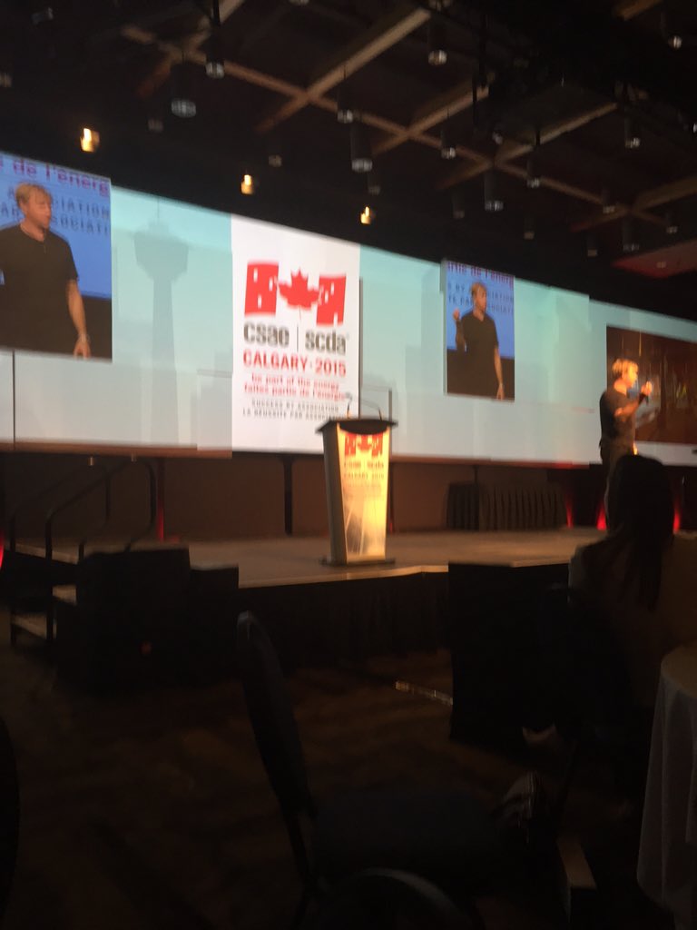 LydiaGirges's tweet photo. @BruceKirkby: sleep more, turn your devices off 1 hr before bed and meditate for 5 min a day. #CSAESS15 #Calgary https://t.co/4rhGYTE3dE