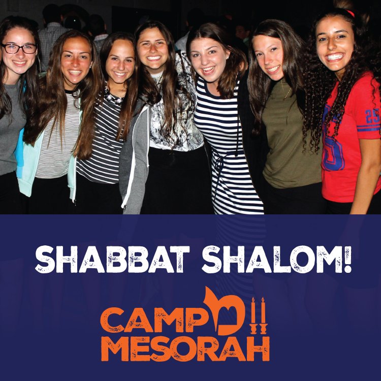 TheCampMesorah's tweet photo. Shabbat Shalom from everyone at #CampMesorah, wishing you awesome and holy Shabbat. #TurntheClockBack https://t.co/gl7Dp00wDH