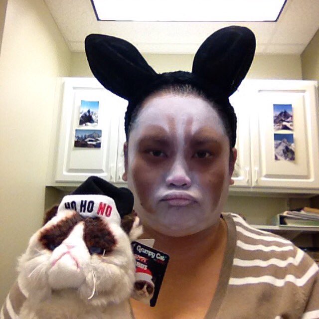 ciaomichaella's tweet photo. @sleepywriters @LyndieGreenwood @ZachAppelman thought Howe looked like @RealGrumpyCat last night so I'm #GrumpyCat https://t.co/EJ090w8FDs