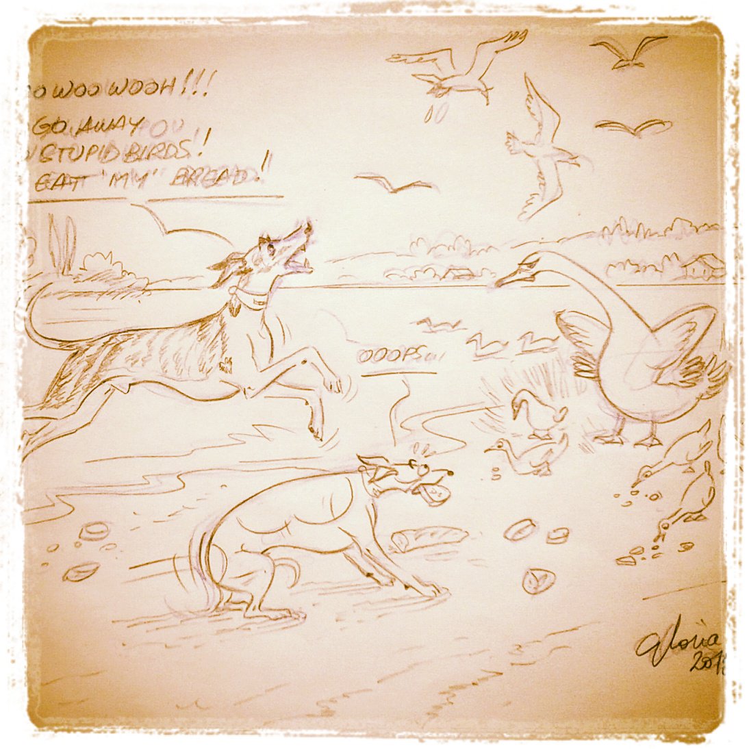 LaFrenchGlo's tweet photo. #CartiertheWhippet #illustration #comics #dogs #wip #prelimdraw
The Birds https://t.co/LqZCeQh0dj